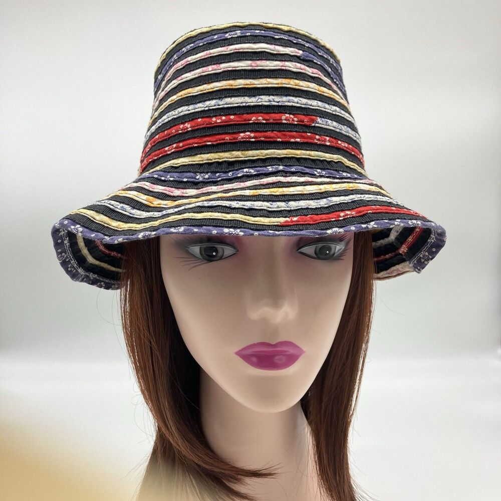 Vintage Bucket Hat Womens Dopamine‎ Quirky Colorful Cool